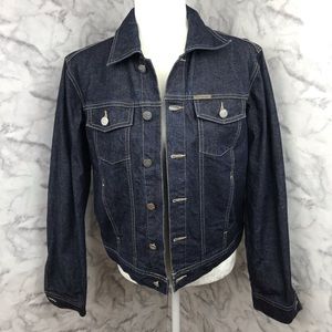 CK Jeans Dark Denim Jacket Size Medium